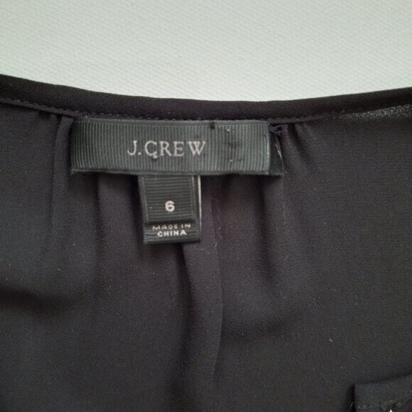 J Crew Black V-Neck Top - Picture 5 of 6